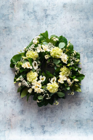 white flower arrangement delivery flowers Dublin